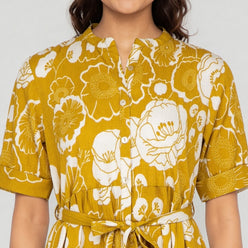 Full Placket Tiered Dress