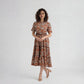 Polyester Printed Three-Fourth Sleeve Dress