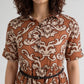 Polyester Printed Three-Fourth Sleeve Dress