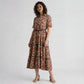 Polyester Printed Three-Fourth Sleeve Dress