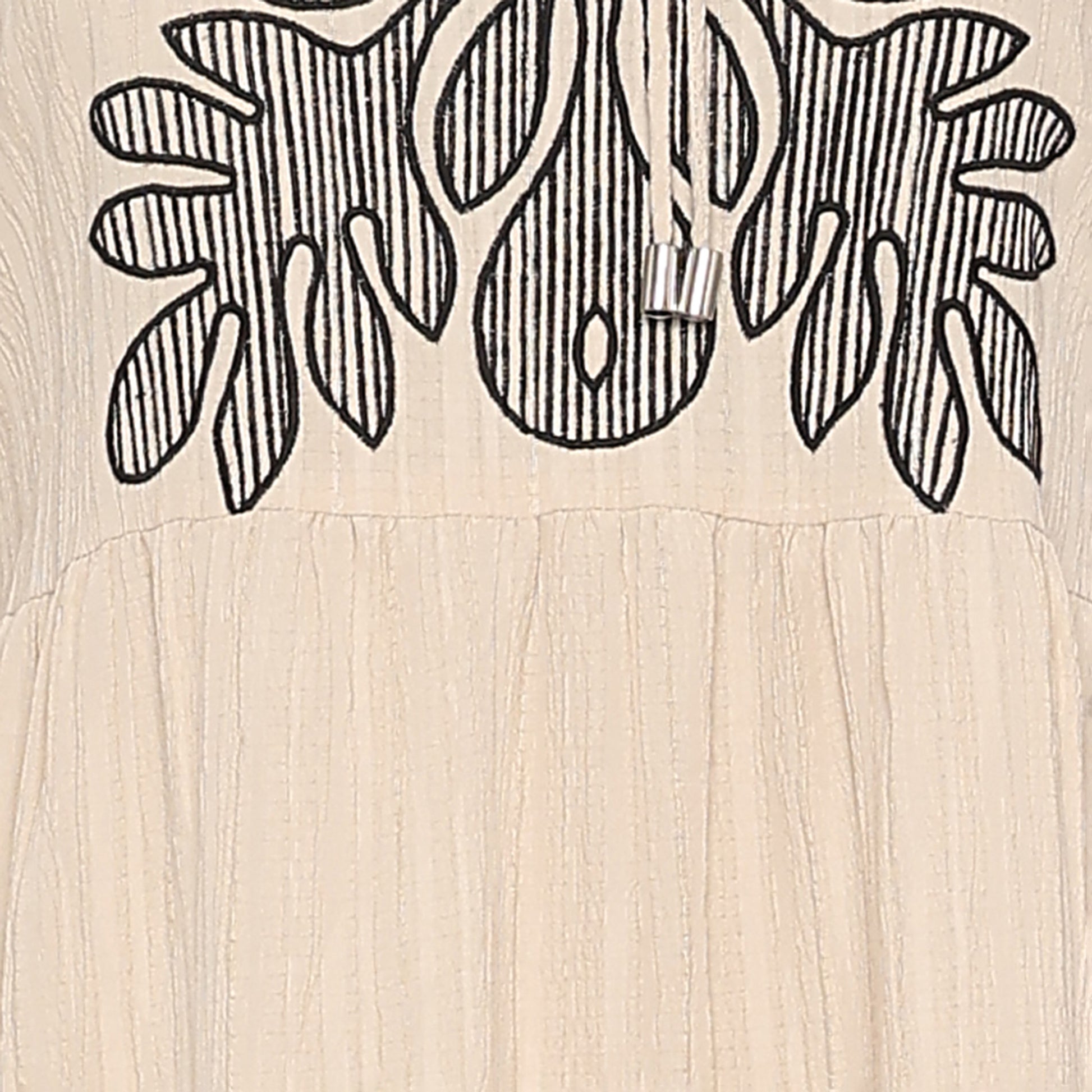 Embroidered Tiered Dress