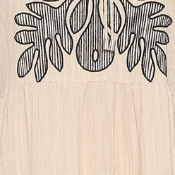 Embroidered Tiered Dress