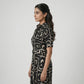 Printed A-Line Shirt Dress