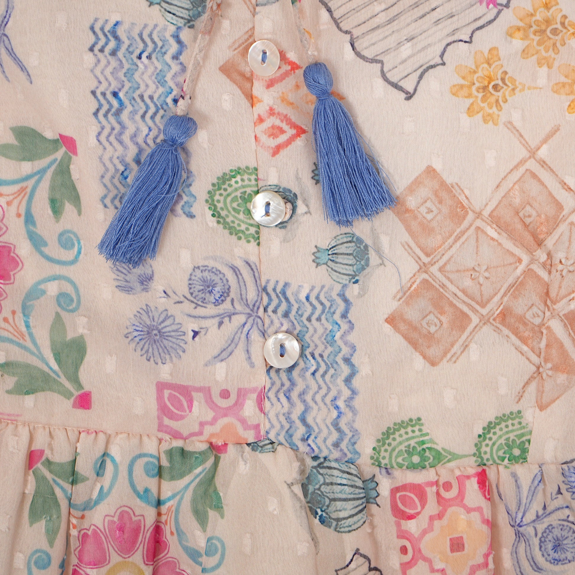 Printed Tiered Dress