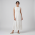 Solid Flared Tiered Dress
