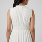Solid Flared Tiered Dress