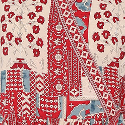 Printed V-Neck Tiered Dress