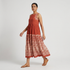 Embroidered Tiered Dress