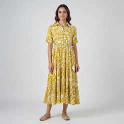 Printed Tiered Dress