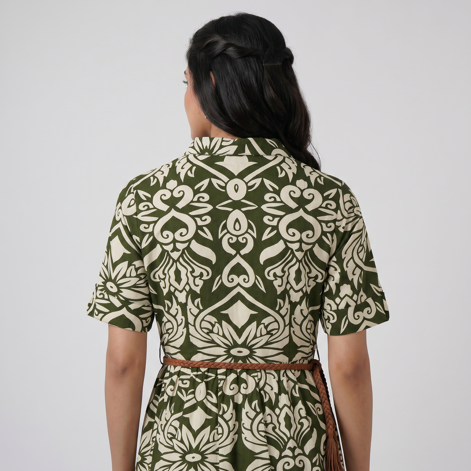 Printed Tiered Dress