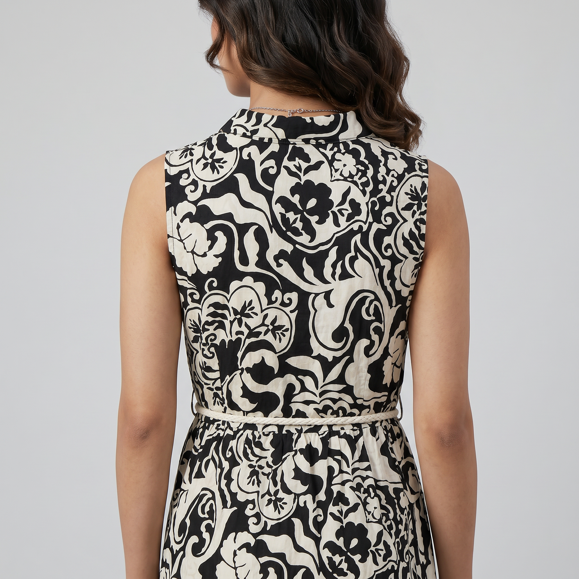 Printed Tiered Dress
