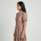 Printed V-Neck Tiered Dress