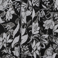 Printed Band Neck Flared Dress
