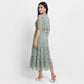 Printed Flared Dress