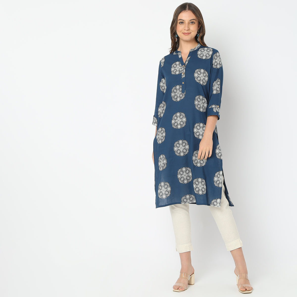 Straight Fit Printed Kurta