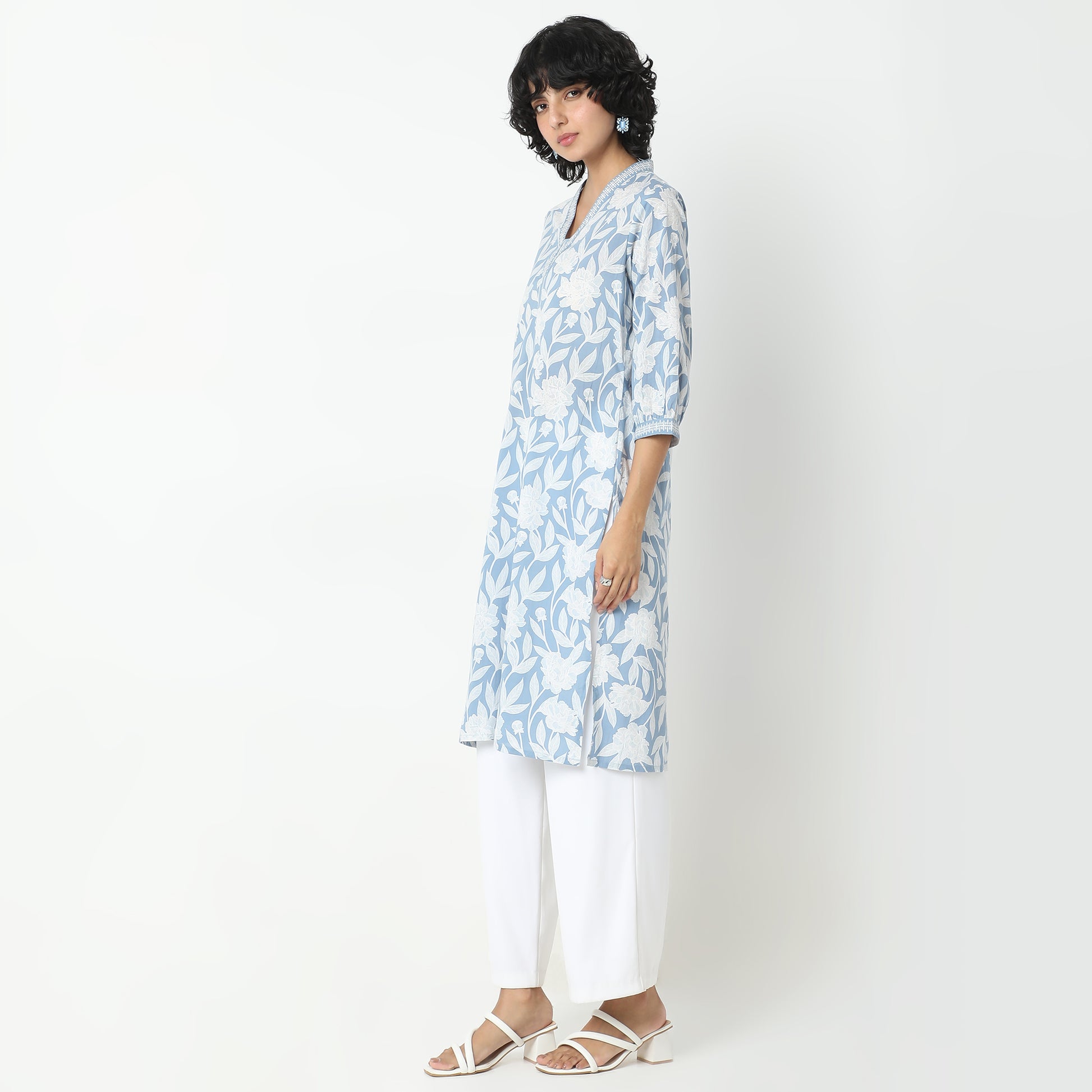 Straight Fit Printed Kurta