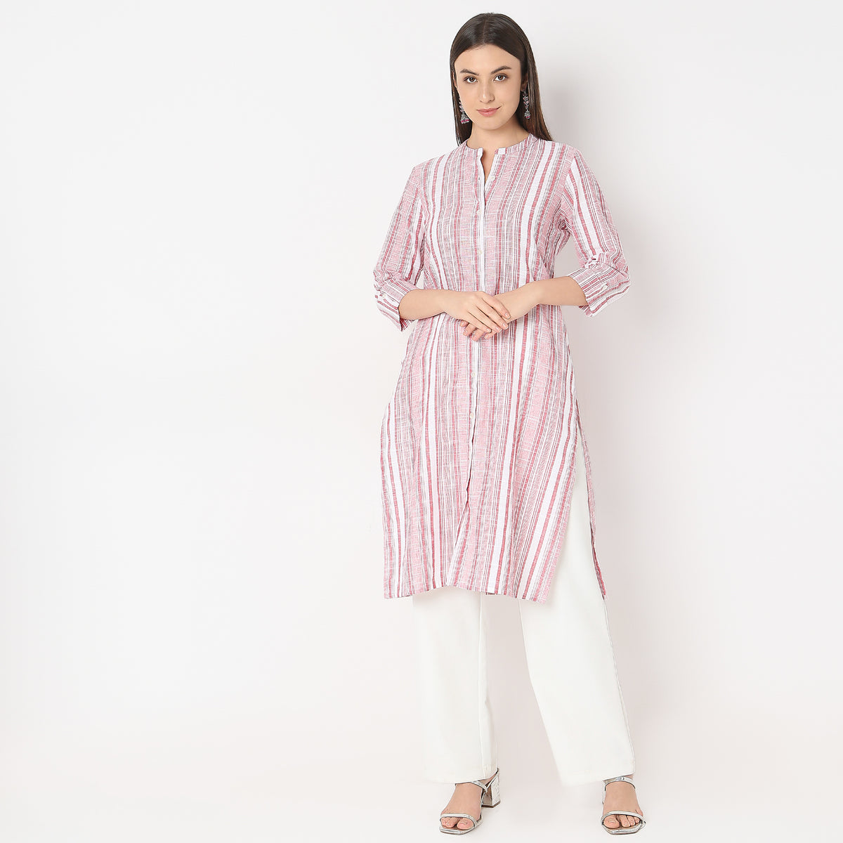 Straight Fit Striped Kurta