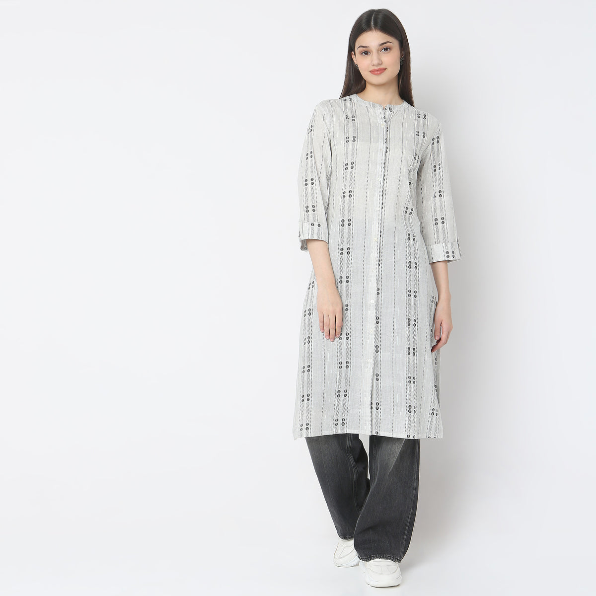 Straight Fit Printed Kurta