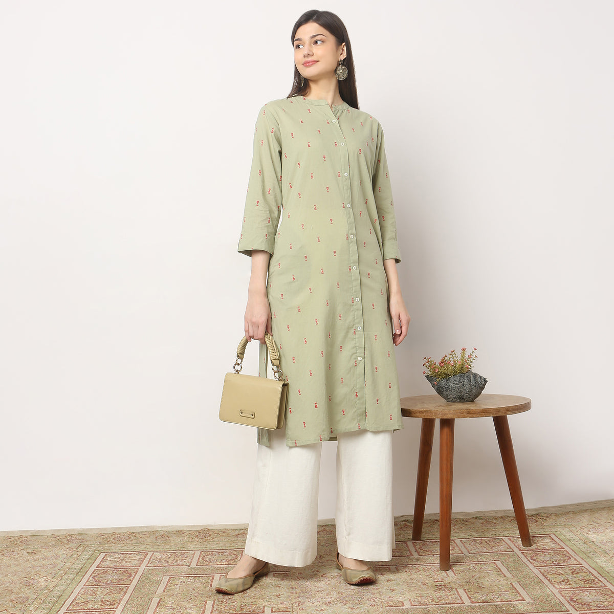 Straight Fit Solid Kurta