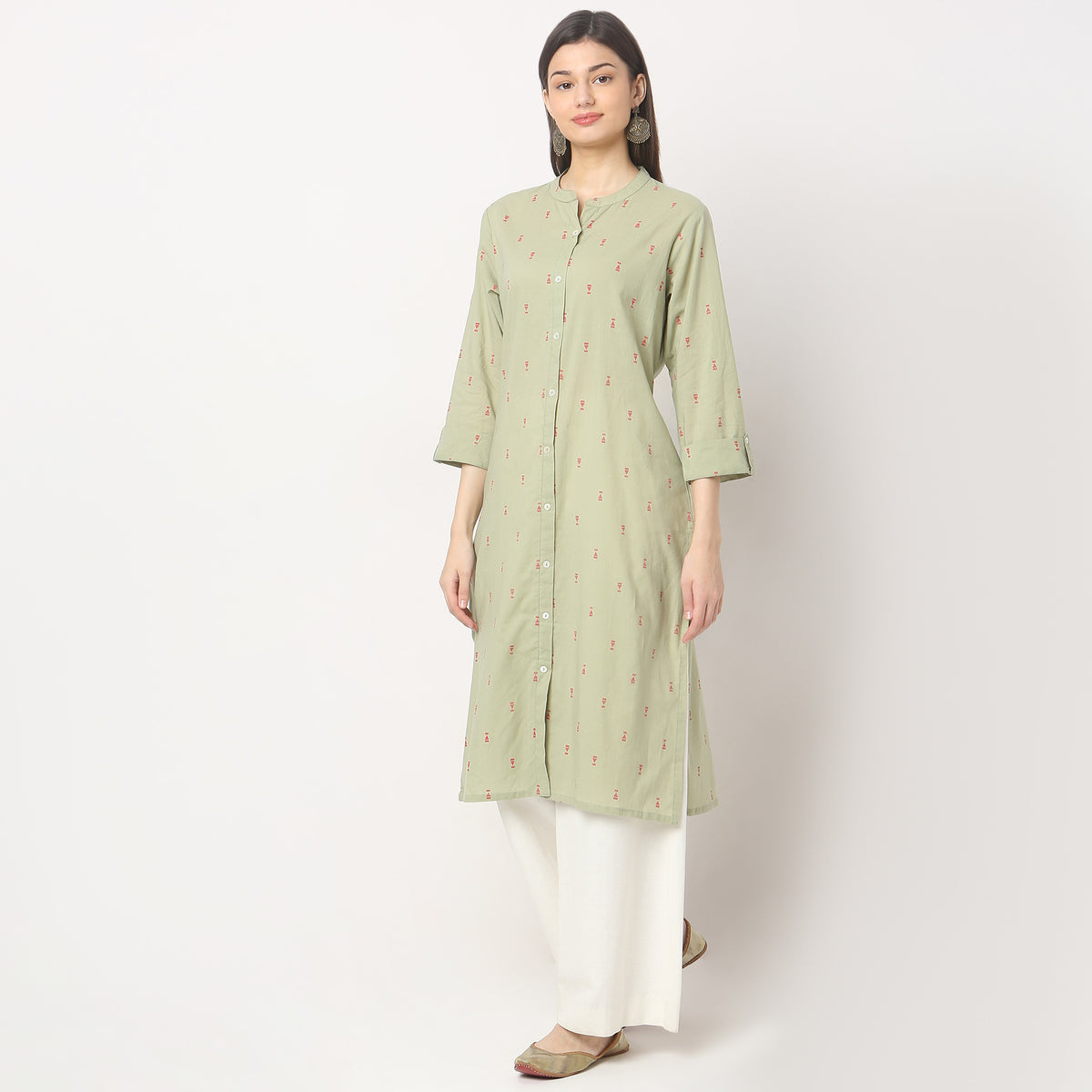 Straight Fit Solid Kurta