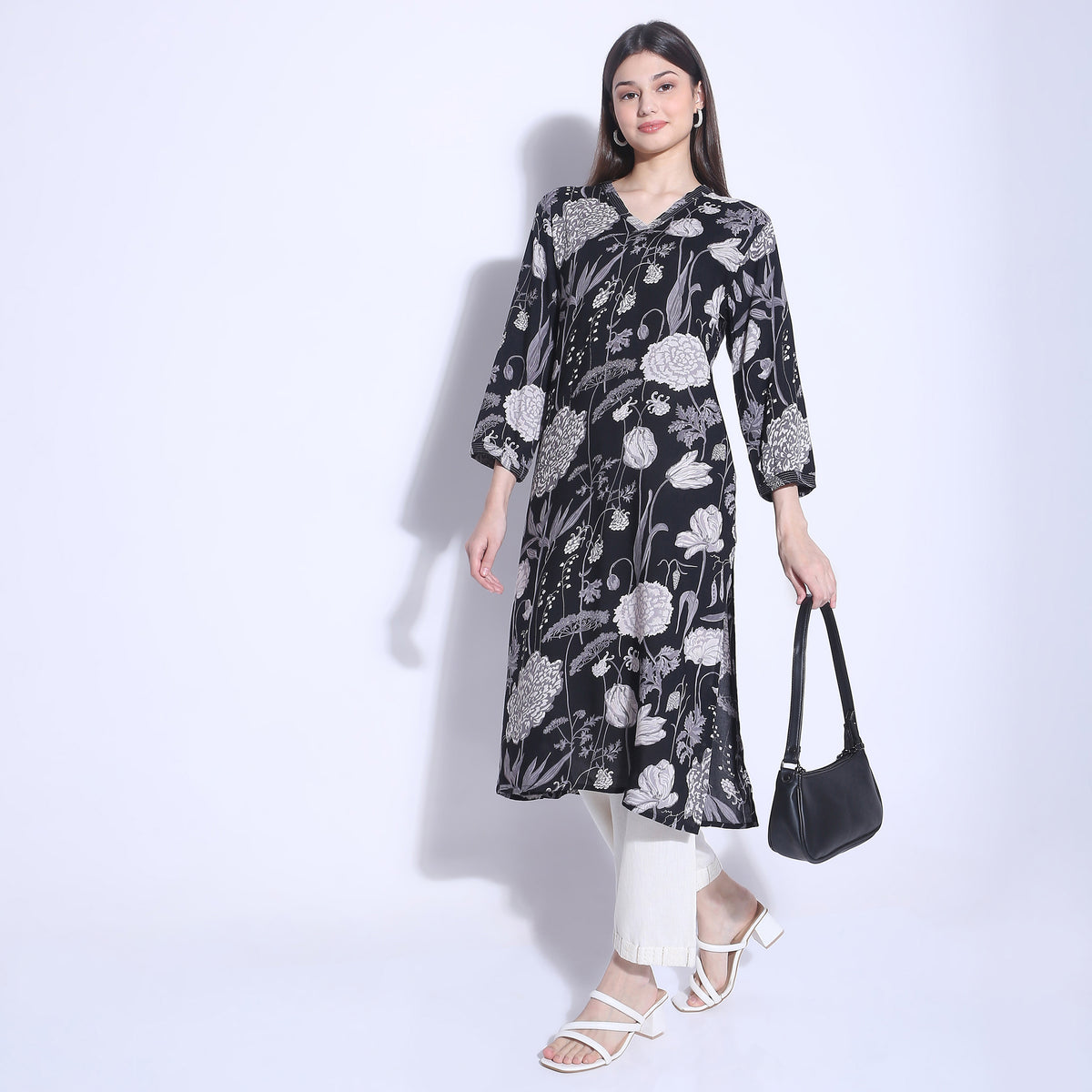 Straight Fit Printed Kurta