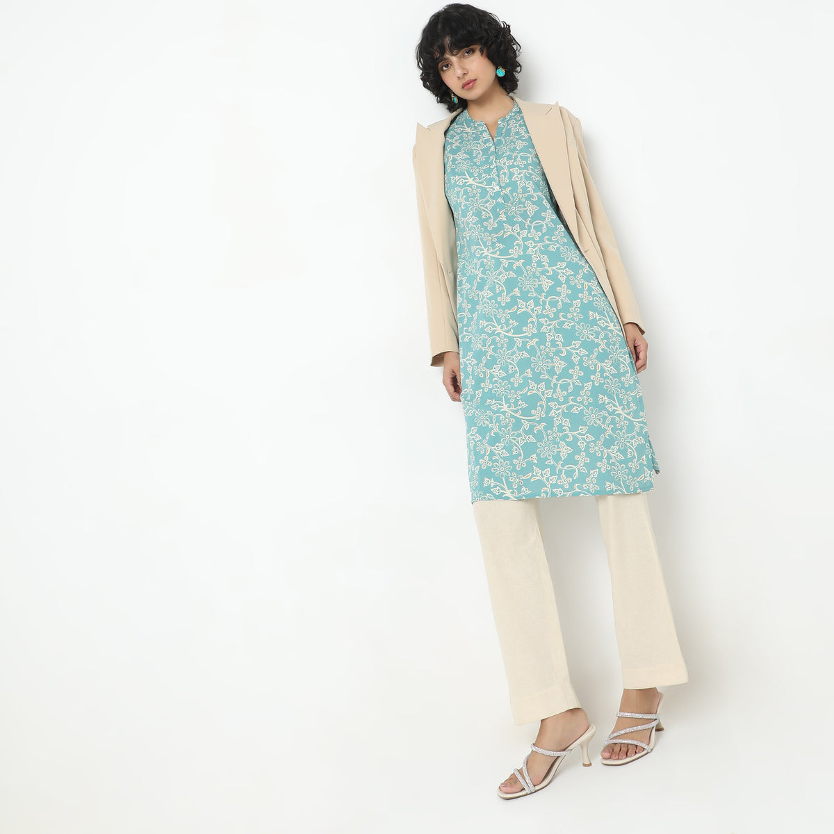 Straight Fit Printed Kurta