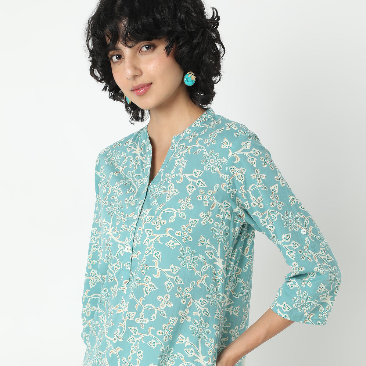 Straight Fit Printed Kurta