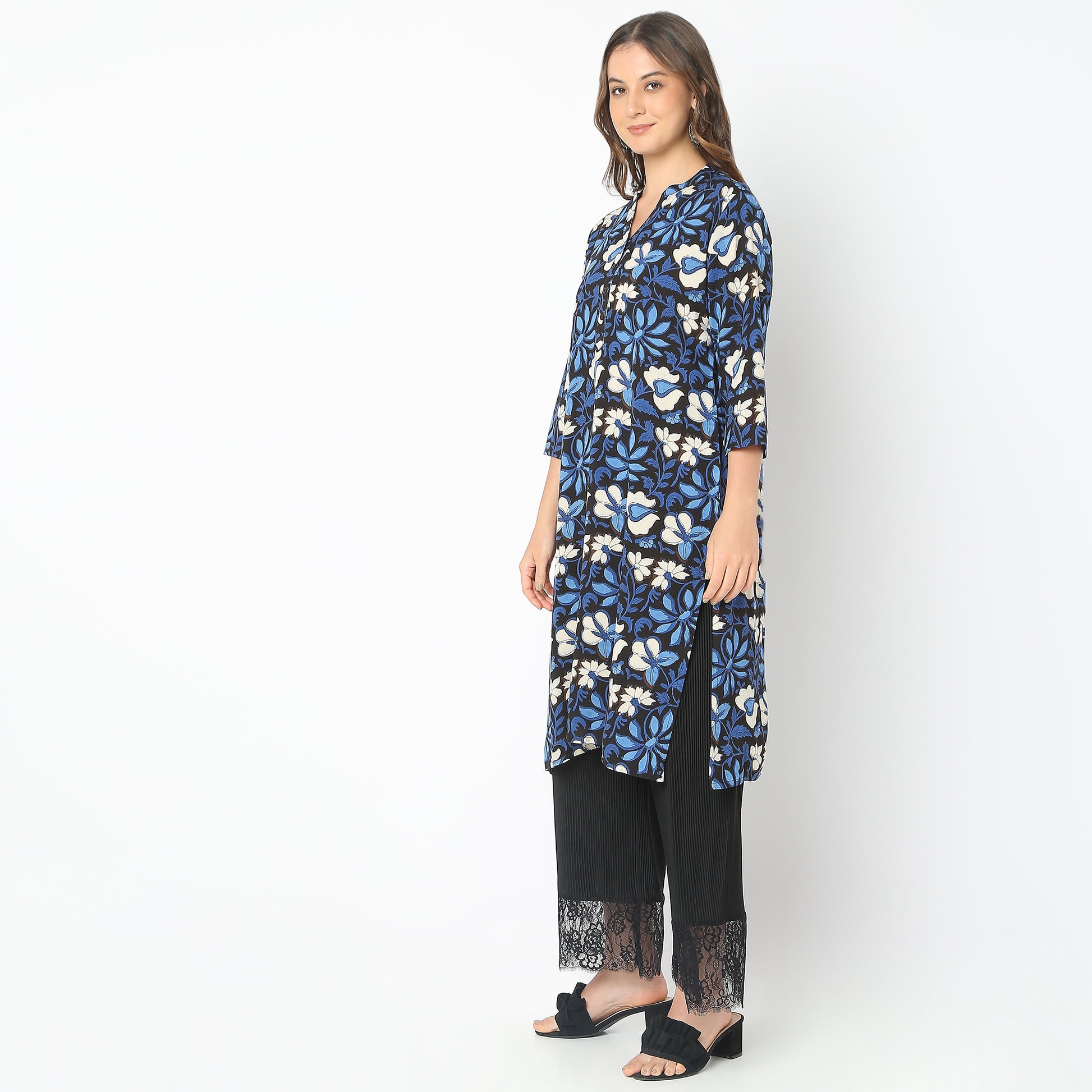 Straight Fit Printed Kurta