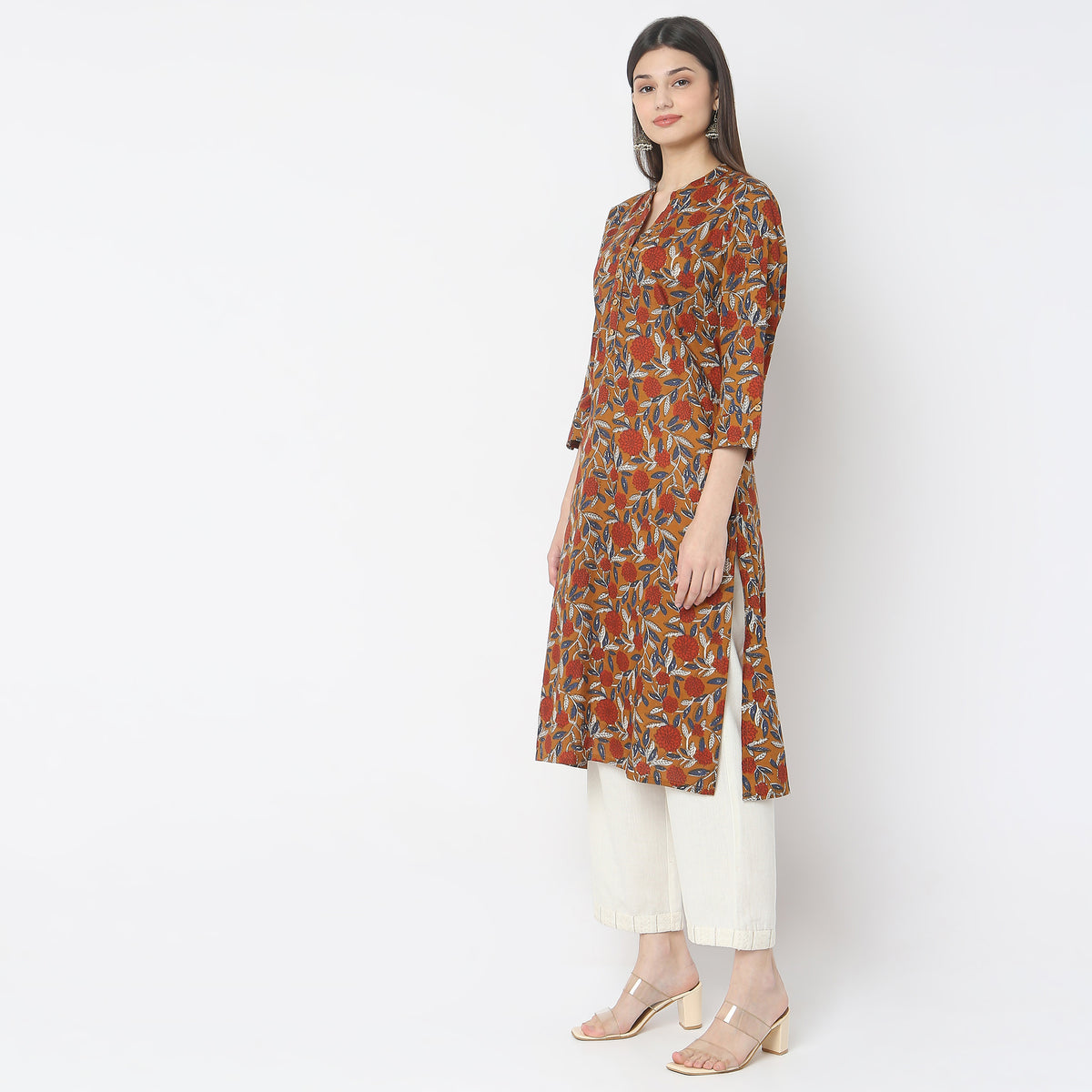 Straight Fit Printed Kurta