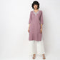 Straight Fit Embroiderd Kurta