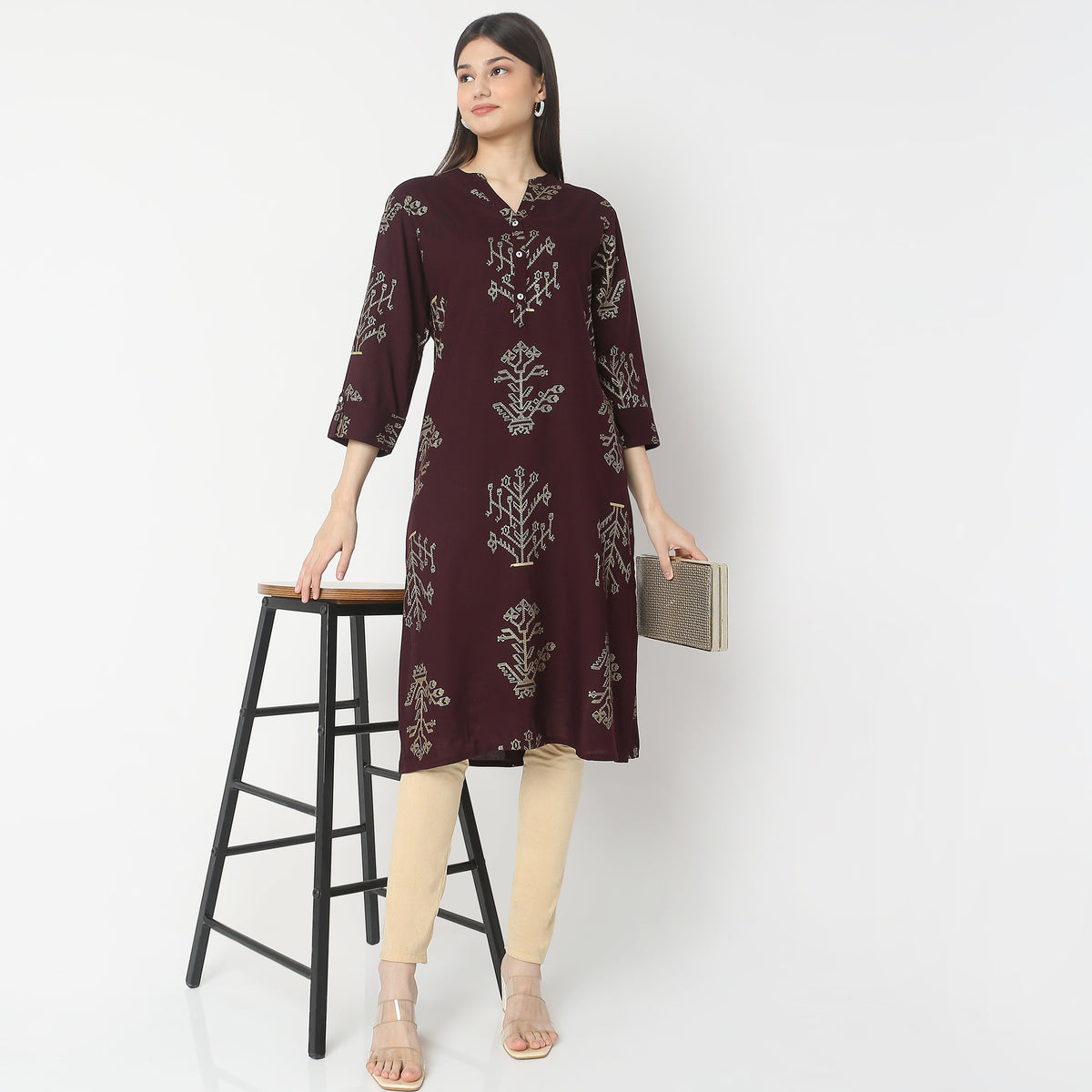 Regular Fit Printed Kurta