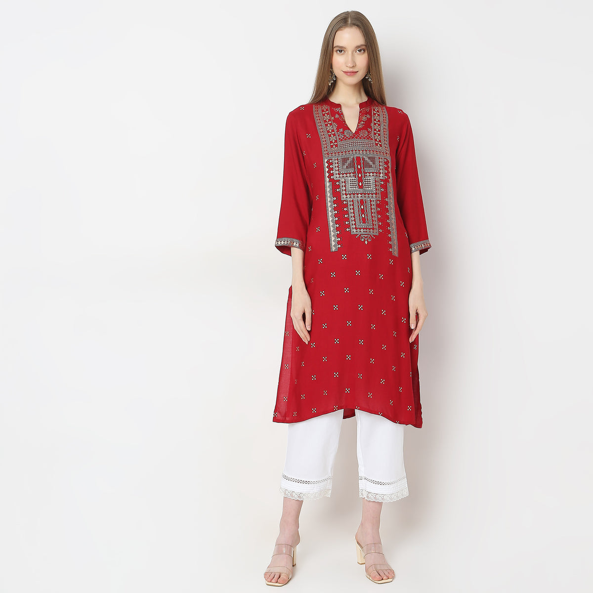 Regular Fit Printed Kurta