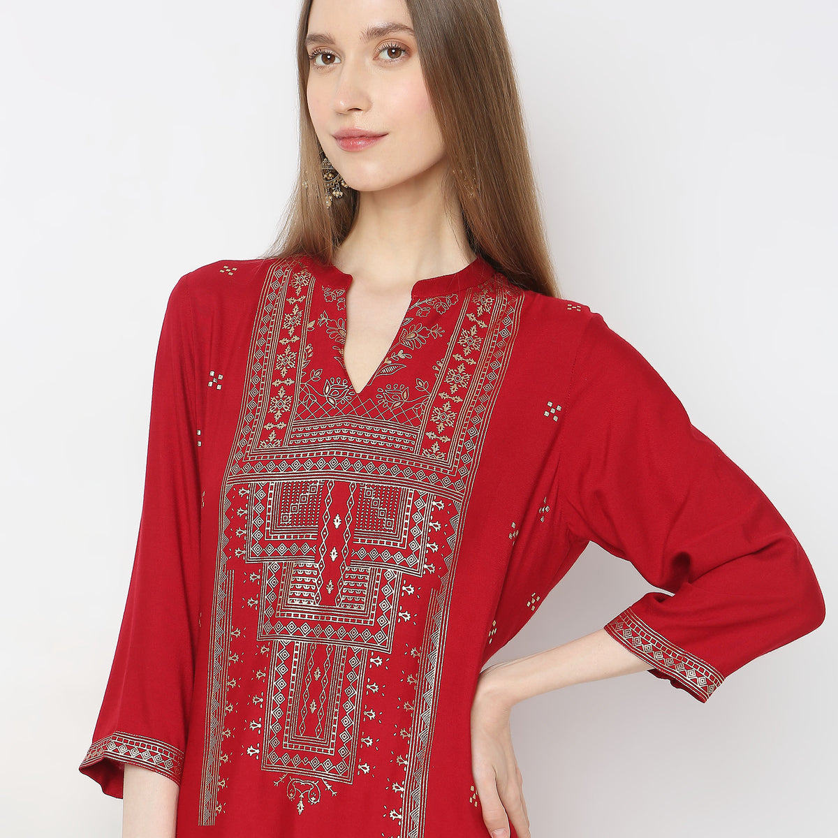 Regular Fit Printed Kurta