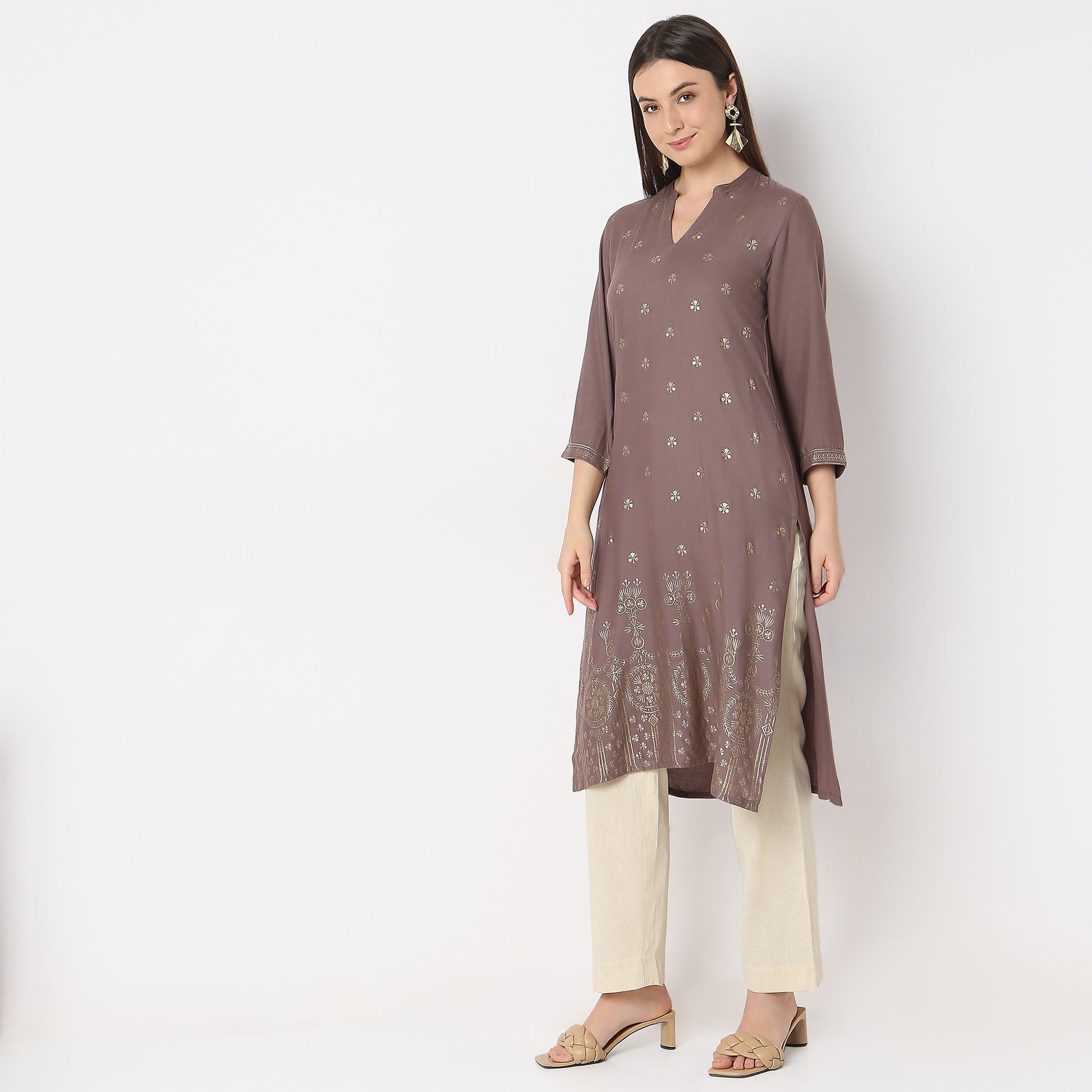Regular Fit Printed Kurta