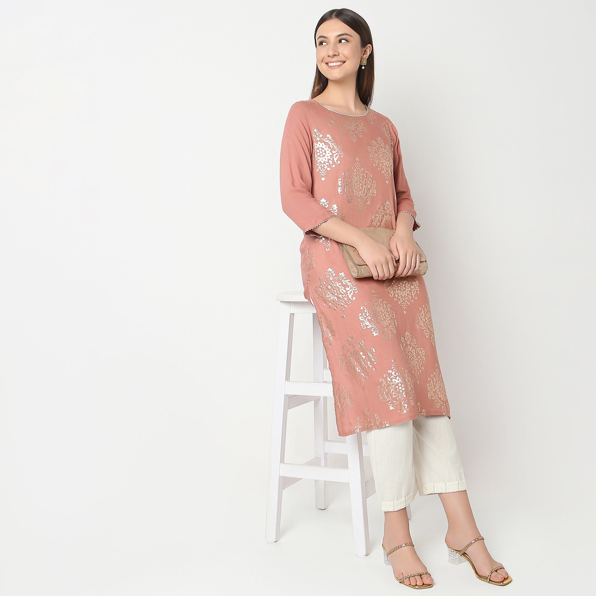 Regular Fit Printed Kurta