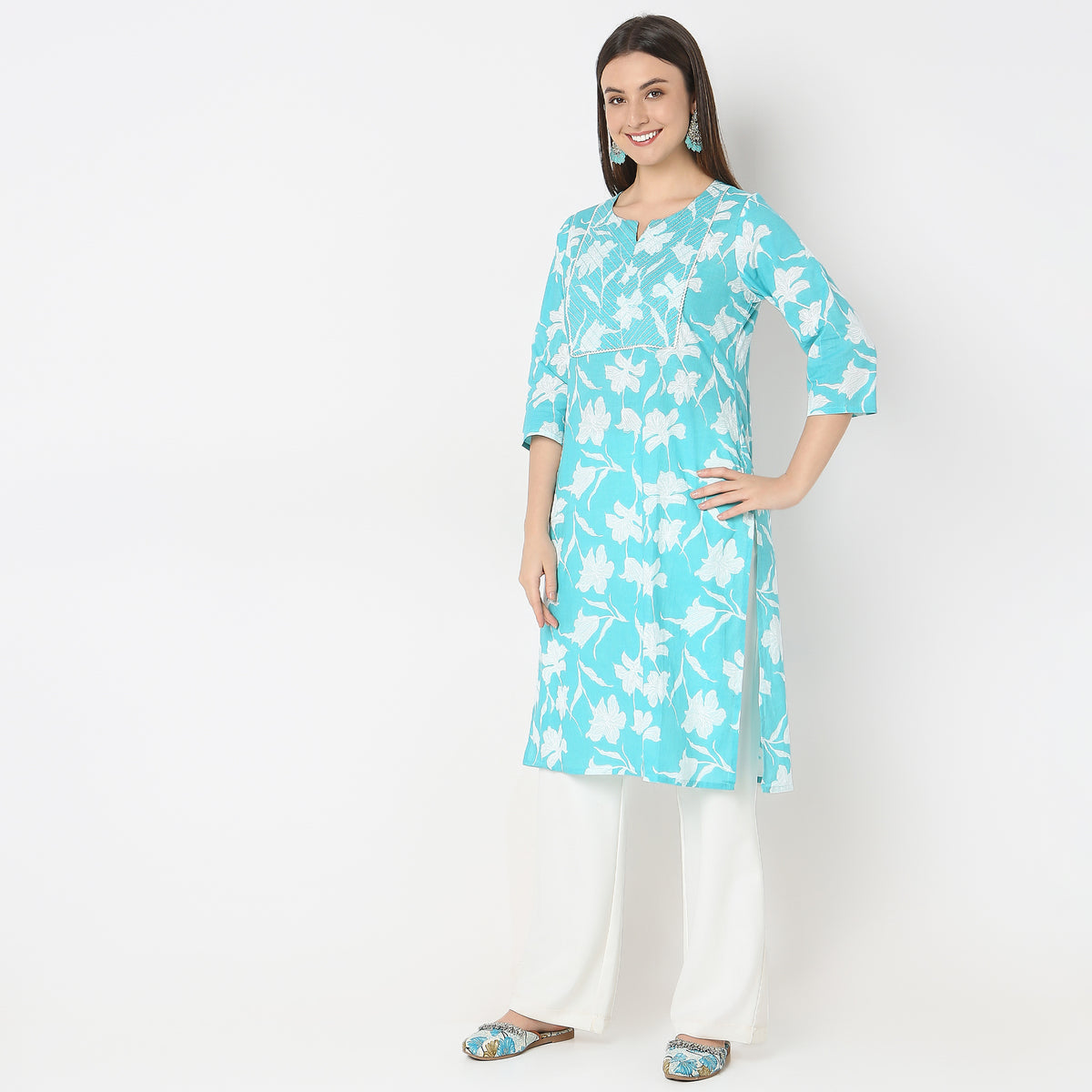 Regular Fit Printed Kurta