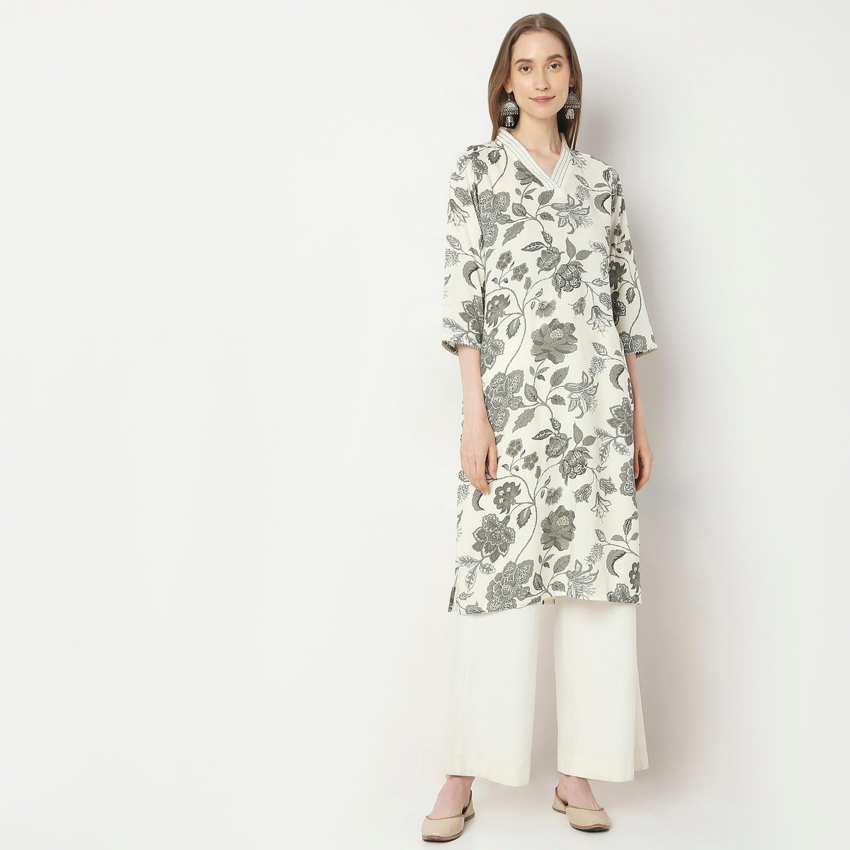 Regular Fit Printed Kurta