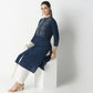 Straight Fit Embroidered Below Knee Kurta
