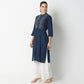 Straight Fit Embroidered Below Knee Kurta