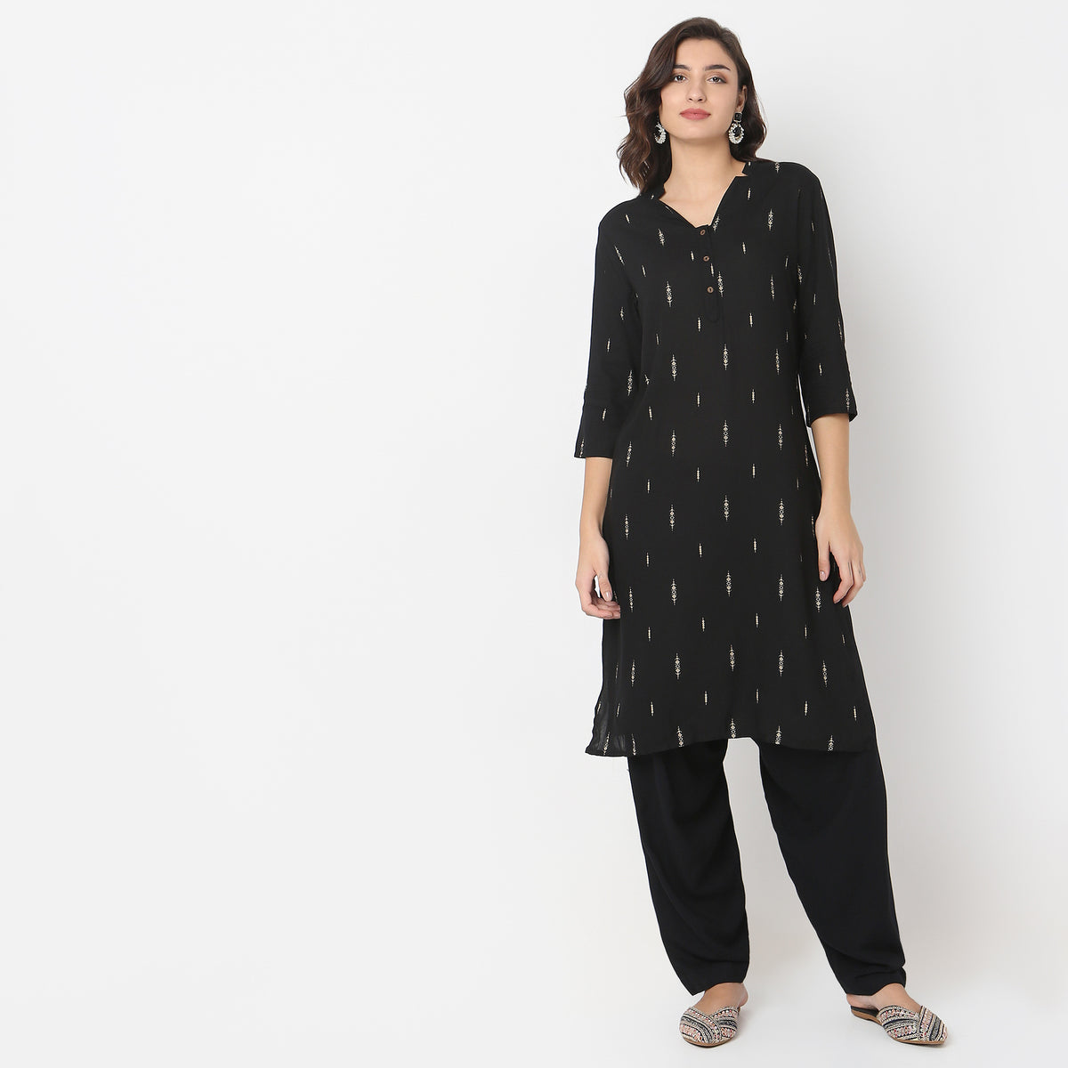 Regular Fit Printed Kurta