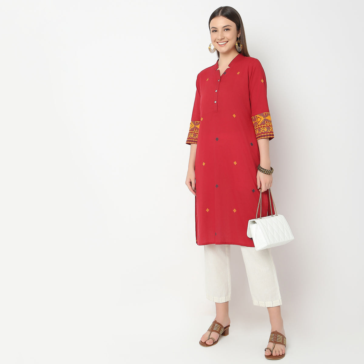 Regular Fit Printed Kurta