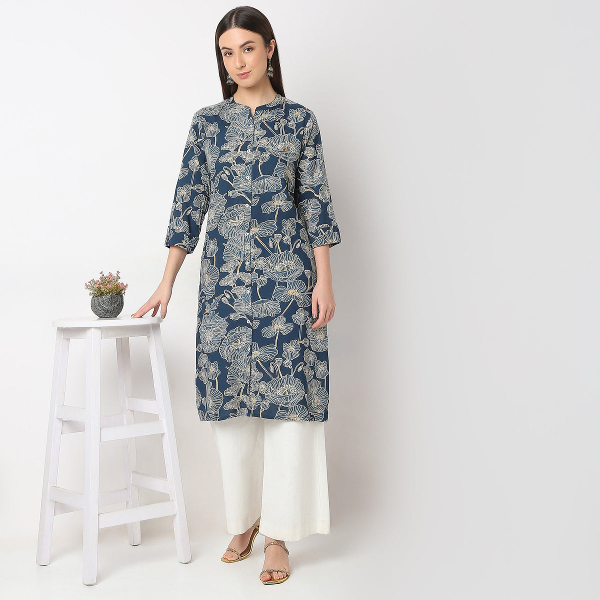 Regular Fit Printed Kurta