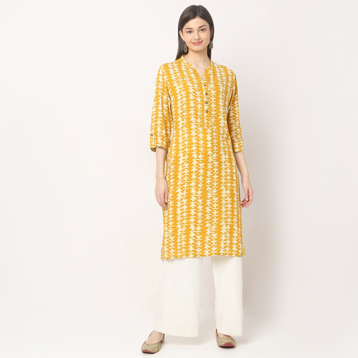 Straight Fit Printed Kurta