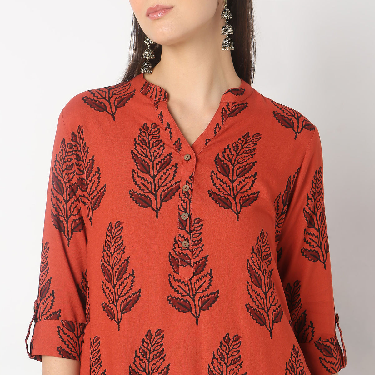 Straight Fit Printed Kurta