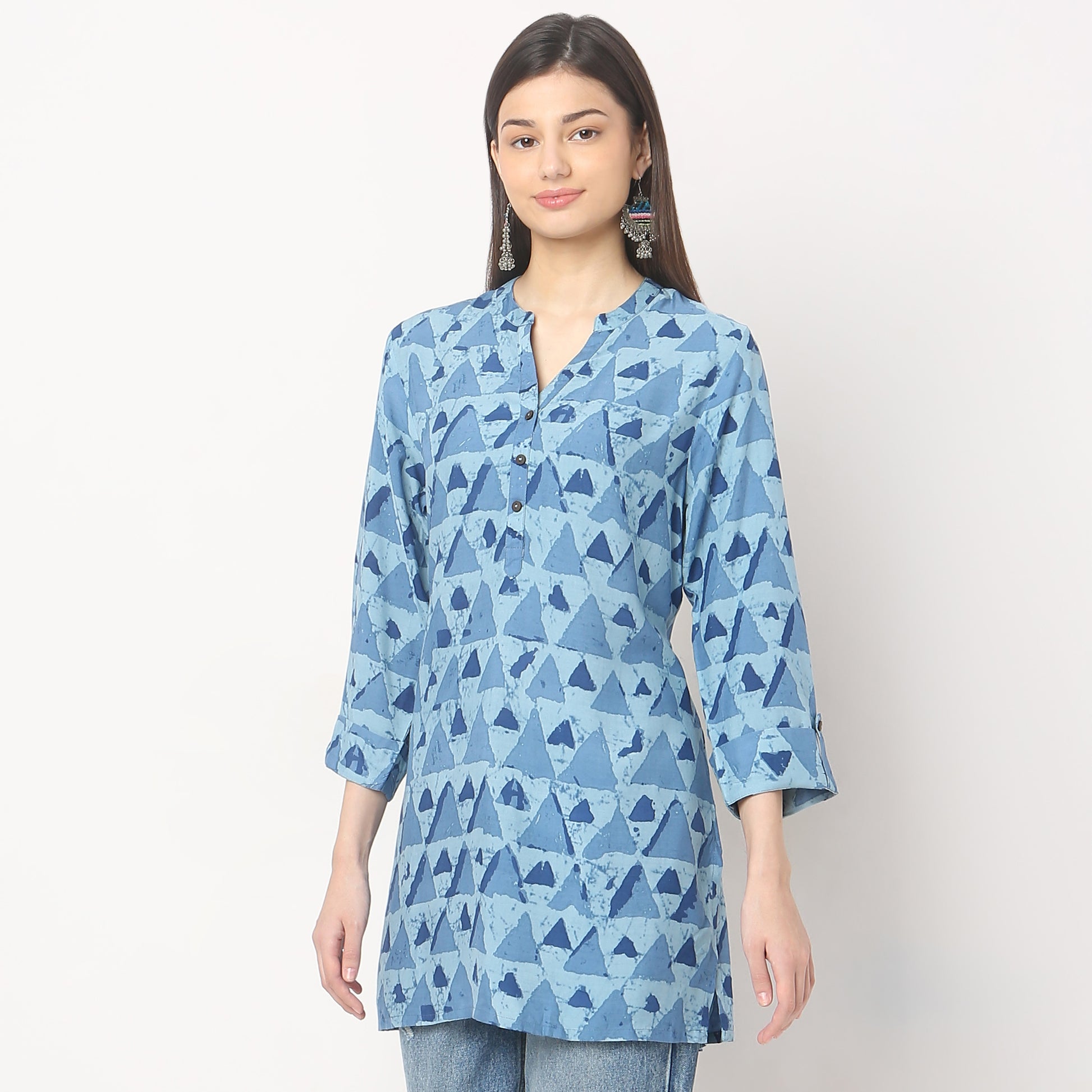 Straight Fit Printed Kurta