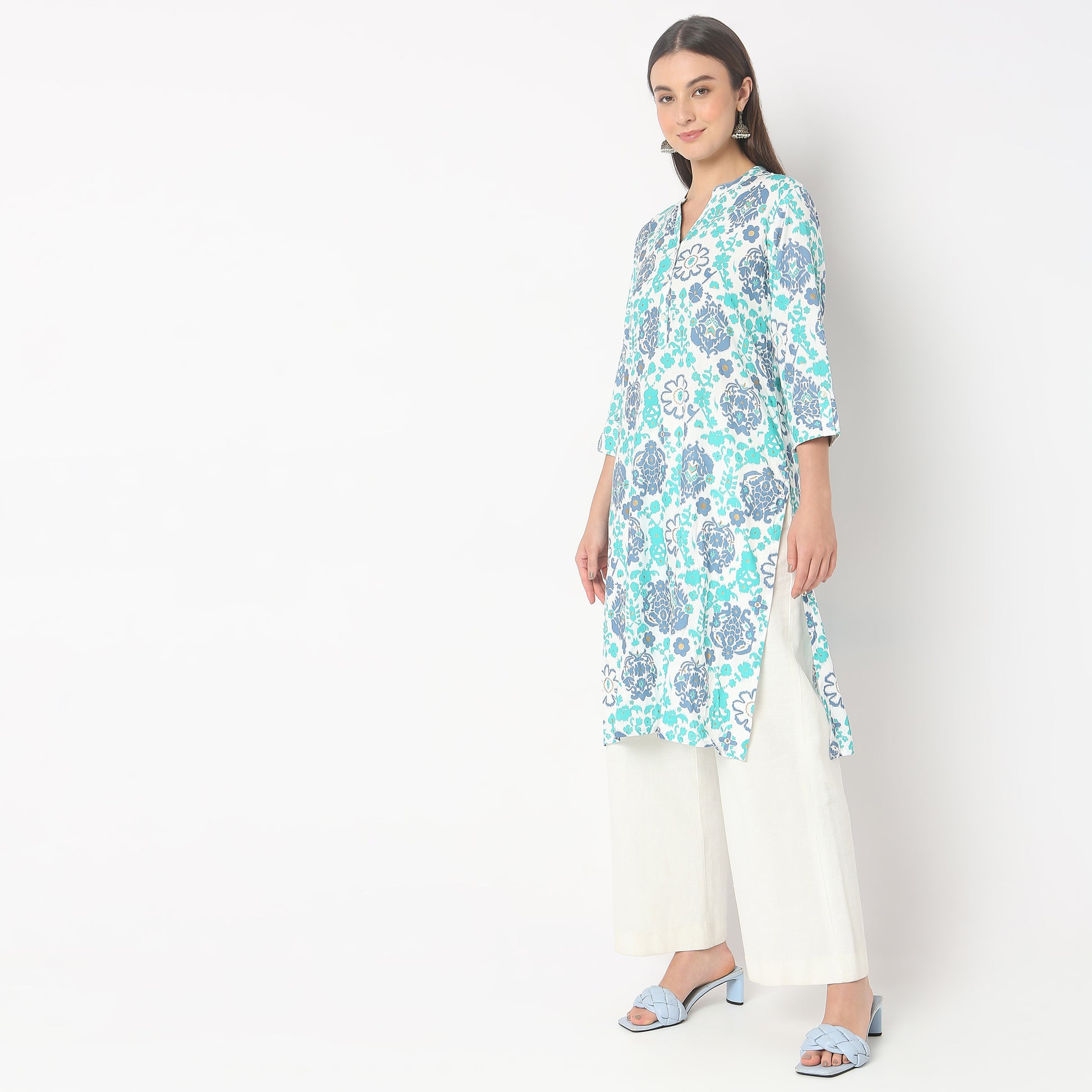Straight Fit Printed Kurta