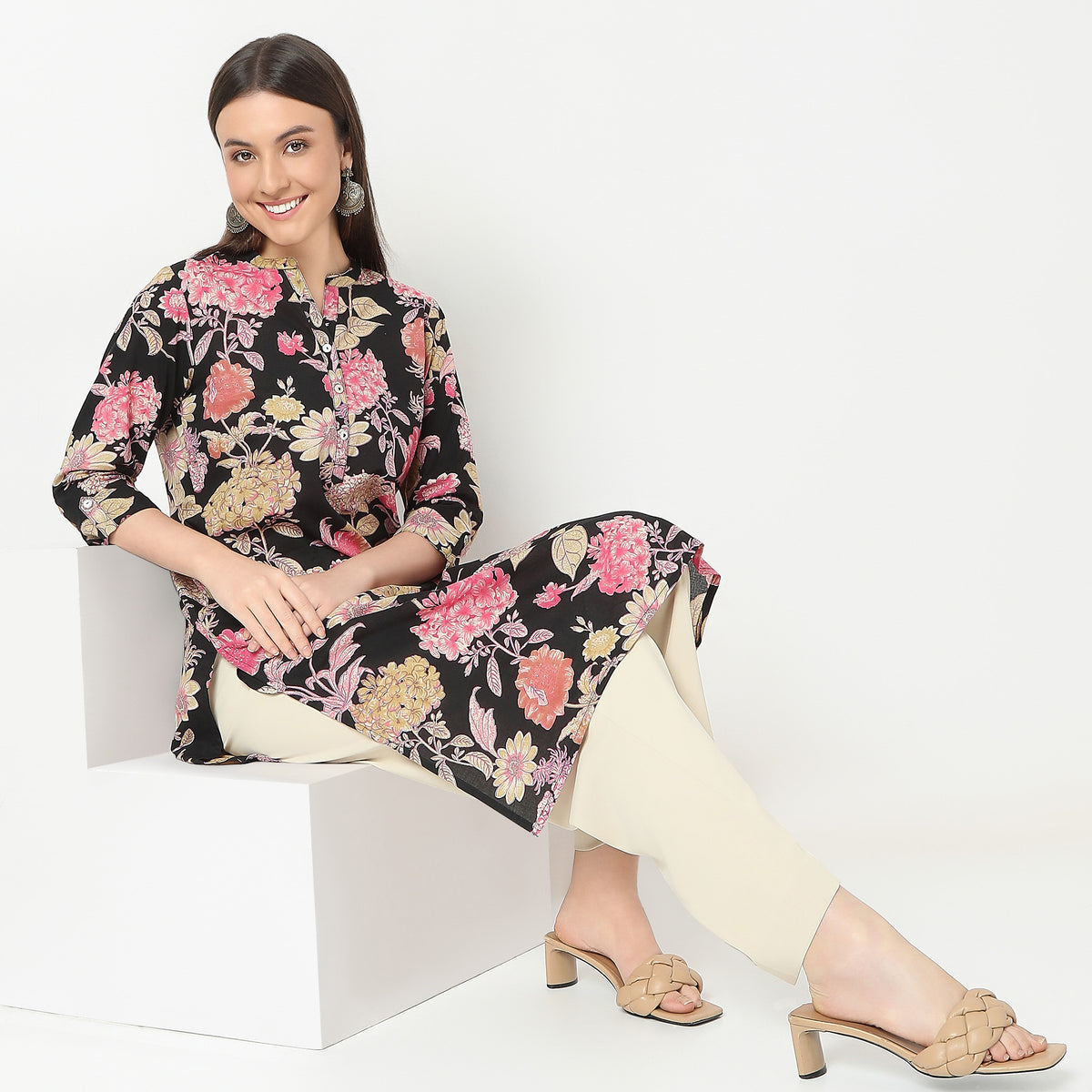 Regular Fit Printed Kurta