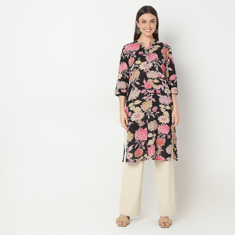 Regular Fit Printed Kurta