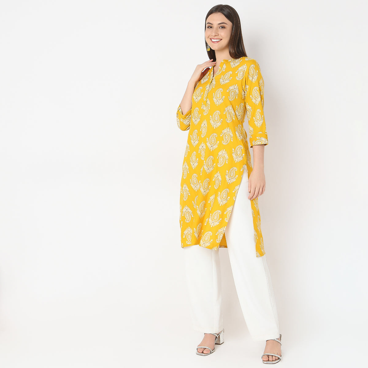 Regular Fit Printed Kurta