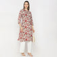 Straight Fit Floral Below Knee Kurta
